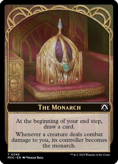 The Monarch Shapeshifter Double sided Token Commander: March of the Machine Magic card