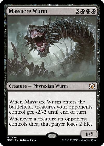 Massacre Wurm Commander: March of the Machine Magic card