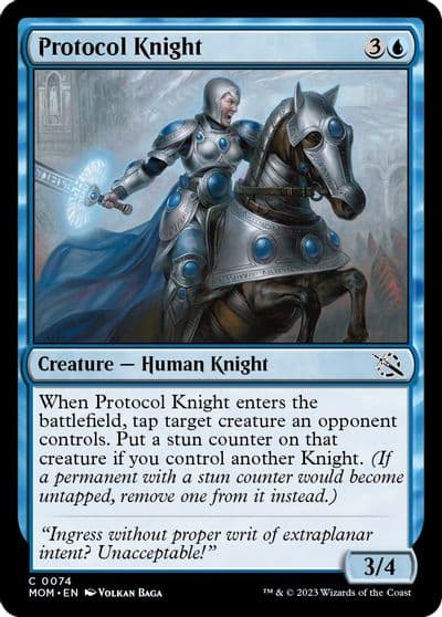 Protocol Knight March of the Machine Magic card