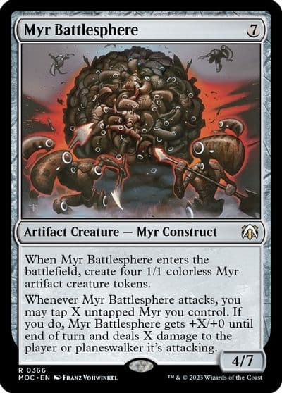 Myr Battlesphere Commander: March of the Machine Magic card