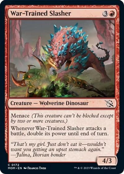 War Trained Slasher March of the Machine Magic card