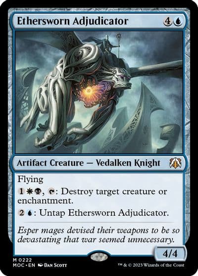 Ethersworn Adjudicator Commander: March of the Machine Magic card