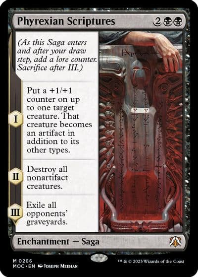 Phyrexian Scriptures Commander: March of the Machine Magic card