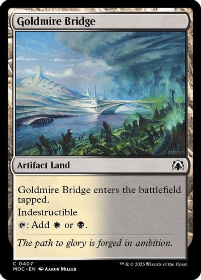 Goldmire Bridge Commander: March of the Machine Magic card
