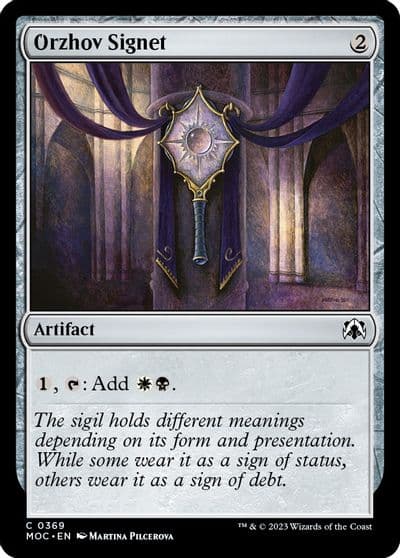 Orzhov Signet Commander: March of the Machine Magic card