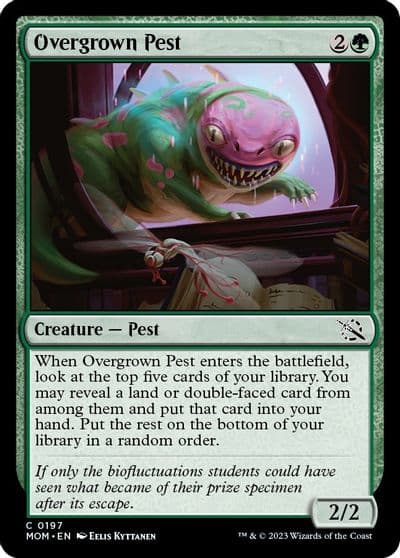 Overgrown Pest March of the Machine Magic card