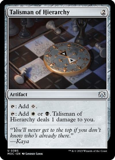 Talisman of Hierarchy Commander: March of the Machine Magic card