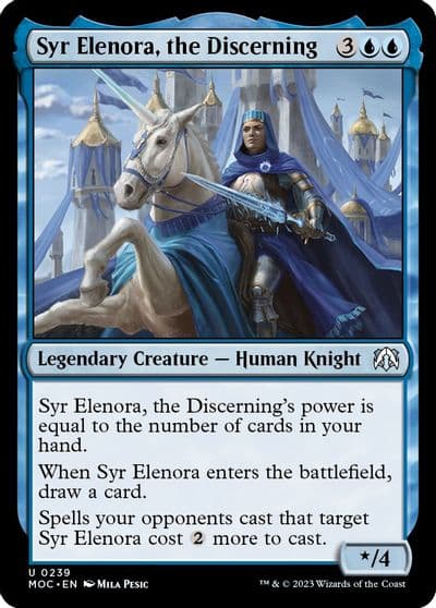 Syr Elenora the Discerning Commander: March of the Machine Magic card