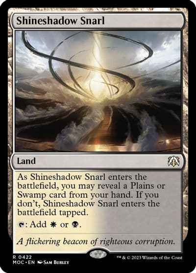Shineshadow Snarl Commander: March of the Machine Magic card