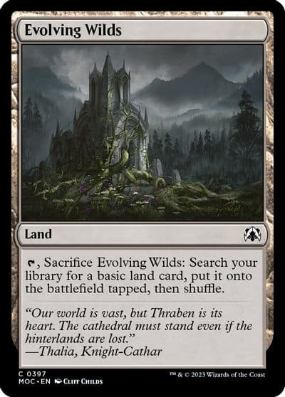 Evolving Wilds Commander: March of the Machine Magic card