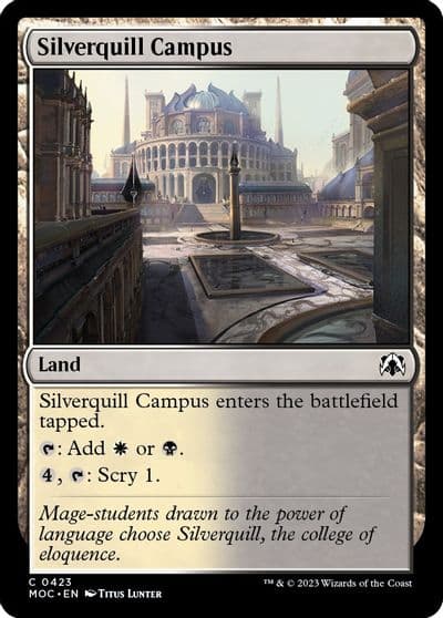 Silverquill Campus Commander: March of the Machine Magic card