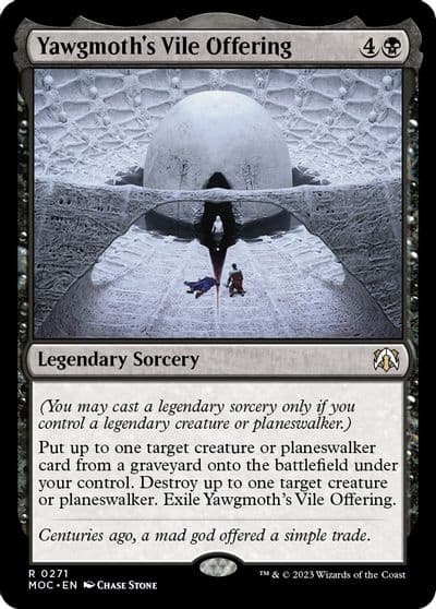 Yawgmoths Vile Offering Commander: March of the Machine Magic card