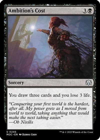 Ambitions Cost Commander: March of the Machine Magic card