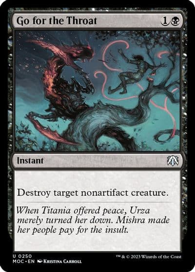 Go for the Throat Commander: March of the Machine Magic card