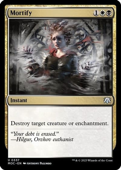 Mortify Commander: March of the Machine Magic card