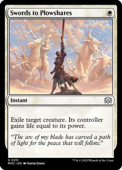 Swords to Plowshares Commander: March of the Machine Magic card