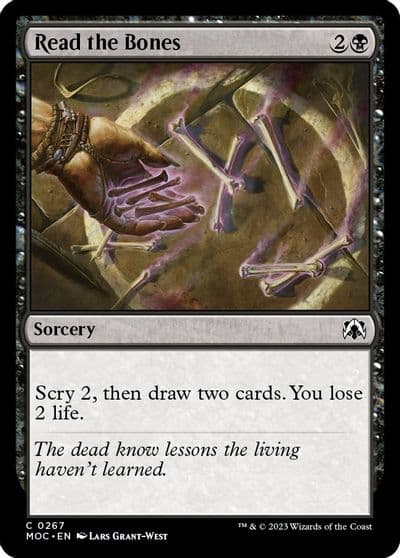 Read the Bones Commander: March of the Machine Magic card