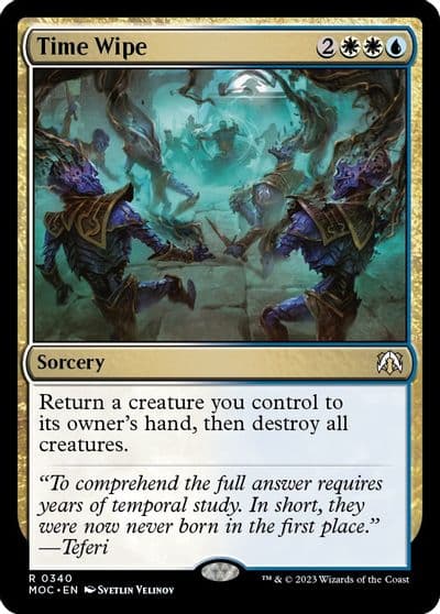 Time Wipe Commander: March of the Machine Magic card