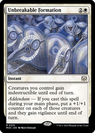 Unbreakable Formation Commander: March of the Machine Magic card