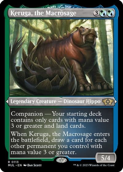 Keruga the Macrosage Foil Etched March of the Machine: Multiverse Legends Magic card