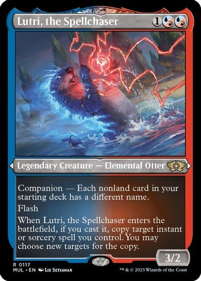 Lutri the Spellchaser Foil Etched March of the Machine: Multiverse Legends Magic card