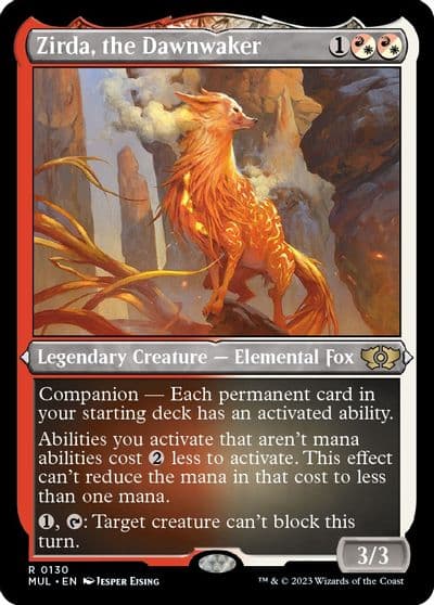 Zirda the Dawnwaker Foil Etched March of the Machine: Multiverse Legends Magic card