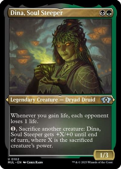 Dina Soul Steeper Foil Etched March of the Machine: Multiverse Legends Magic card