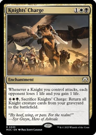 Knights Charge Commander: March of the Machine Magic card