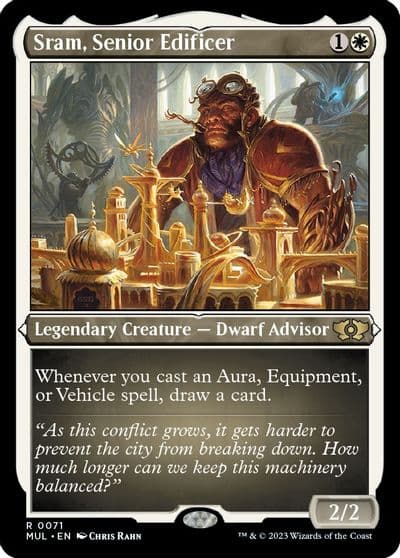 Sram Senior Edificer Foil Etched March of the Machine: Multiverse Legends Magic card
