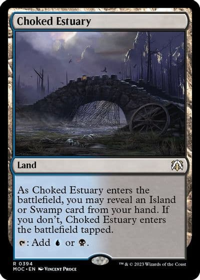 Choked Estuary Commander: March of the Machine Magic card