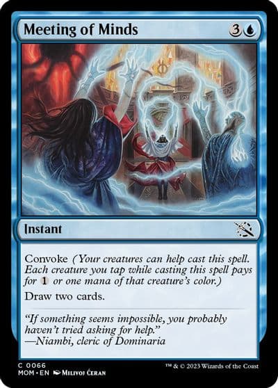 Meeting of Minds March of the Machine Magic card