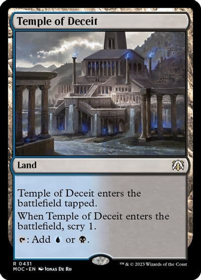 Temple of Deceit Commander: March of the Machine Magic card