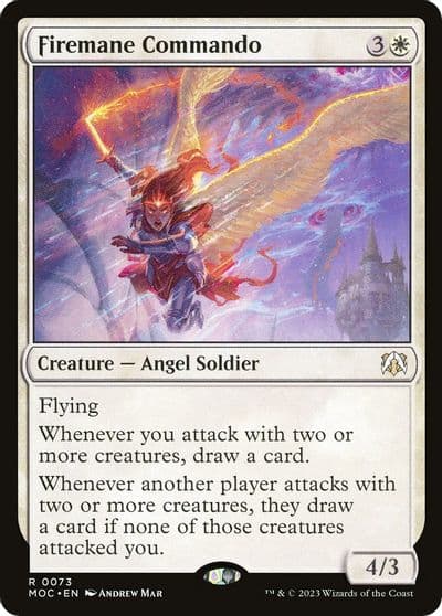 Firemane Commando Commander: March of the Machine Magic card