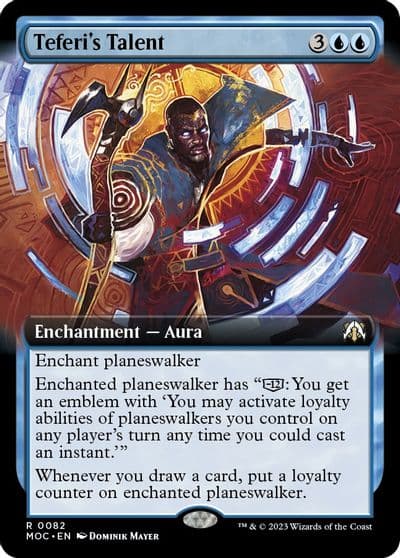 Teferis Talent Extended Art Commander: March of the Machine Magic card