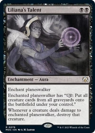 Lilianas Talent Commander: March of the Machine Magic card