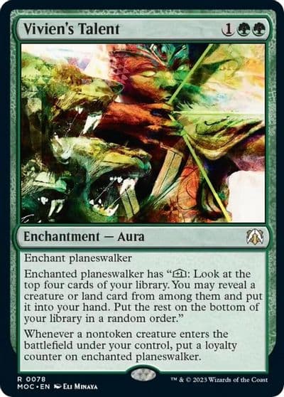 Viviens Talent Commander: March of the Machine Magic card