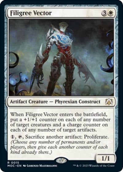 Filigree Vector Commander: March of the Machine Magic card