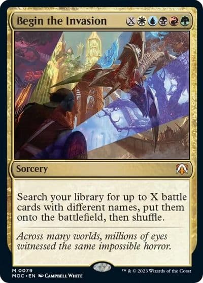 Begin the Invasion Commander: March of the Machine Magic card