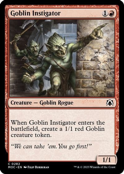 Goblin Instigator Commander: March of the Machine Magic card