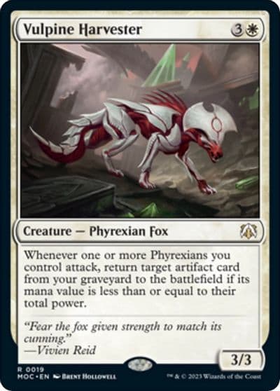 Vulpine Harvester Commander: March of the Machine Magic card