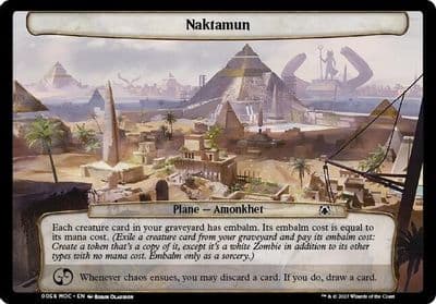 Naktamun Planechase: March of the Machine Magic card