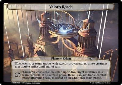 Valors Reach Planechase: March of the Machine Magic card