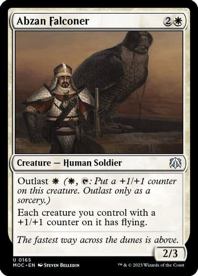 Abzan Falconer Commander: March of the Machine Magic card