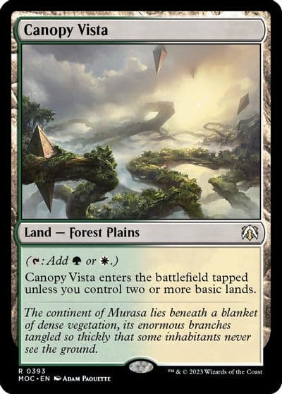 Canopy Vista Commander: March of the Machine Magic card