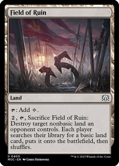 Field of Ruin Commander: March of the Machine Magic card