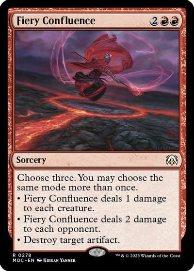 Fiery Confluence Commander: March of the Machine Magic card