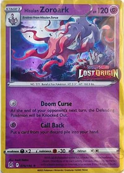 Hisuian Zoroark (Lost Origin Stamped) Miscellaneous Cards & Products Pokemon card