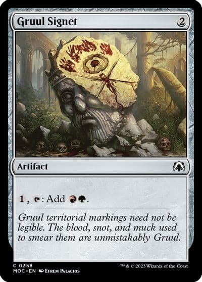 Gruul Signet Commander: March of the Machine Magic card