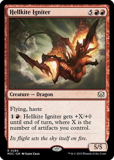 Hellkite Igniter Commander: March of the Machine Magic card