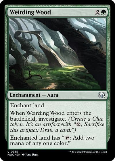 Weirding Wood Commander: March of the Machine Magic card